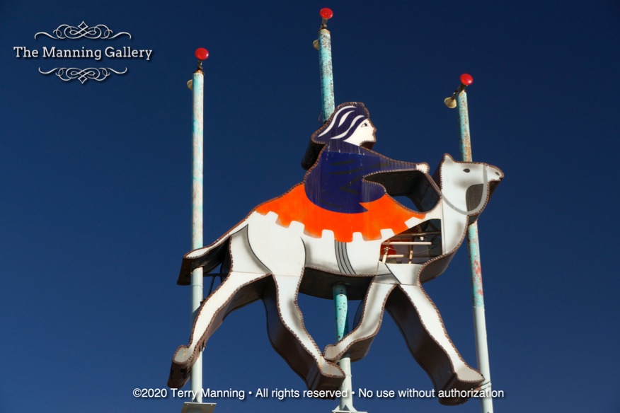 SULTAN ON A CAMEL ON POLES