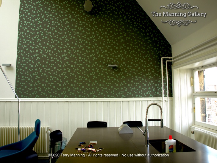 KEYS NEAR A DOTTED WALL
